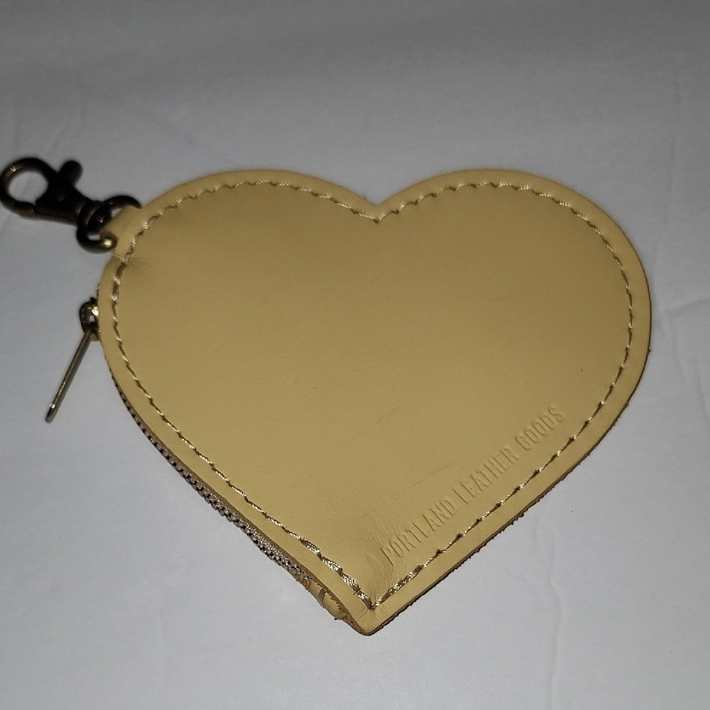 Portland Leather Heart Key Holder - Vanilla■New■☆